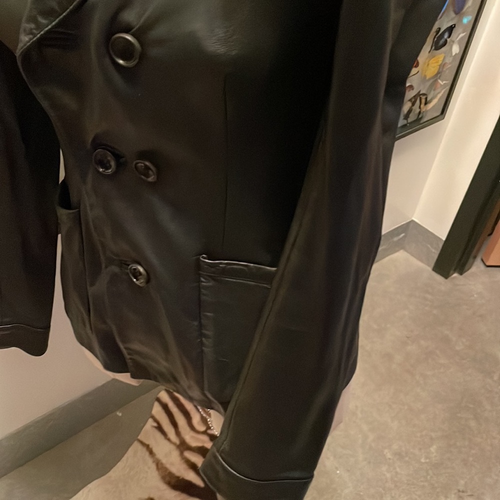 Vintage Balenciaga black leather jacket size 38 - Picture 9 of 16